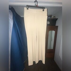 Karen Kane Cream Wide Leg Pants